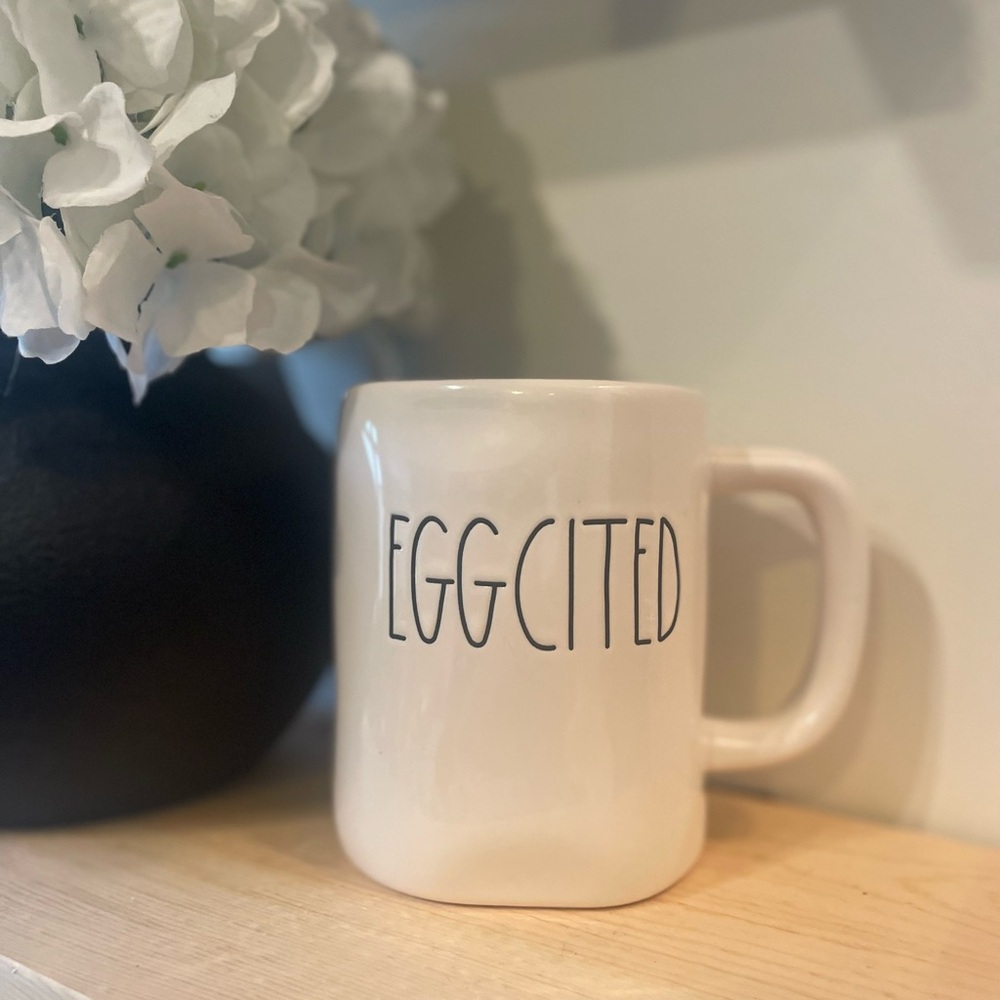 2/$25 Rae Dunn Eggcited Mug